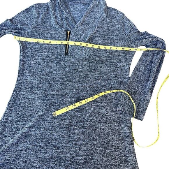 Women’s long sleeve sweater with offset zipper and Shawl collar - Picture 4 of 5